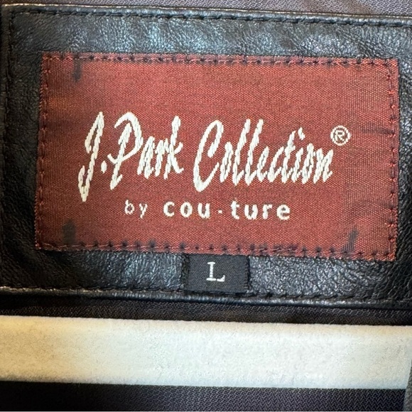 J Park Collection Men’s Lambskin Leather Coat Size L - Picture 7 of 17